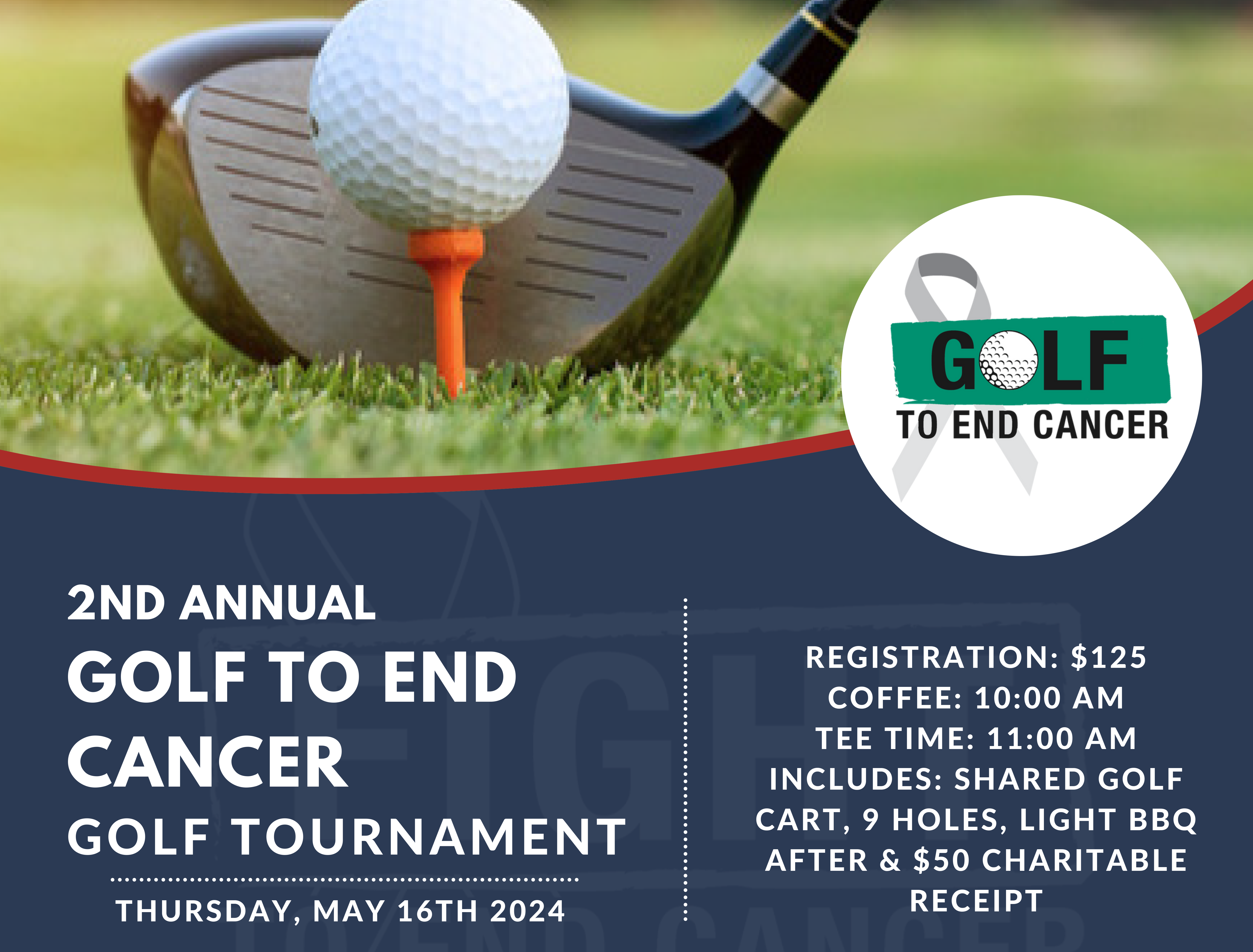 Save the Date Fore A Cause: Golf to End Cancer with the Cairns’ – May 16, 2024!